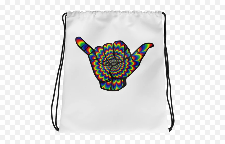 Hang Loose Drawstring Bag U2013 Flempeach - Game On Drawstring Bag Emoji,Yoda Emoticon