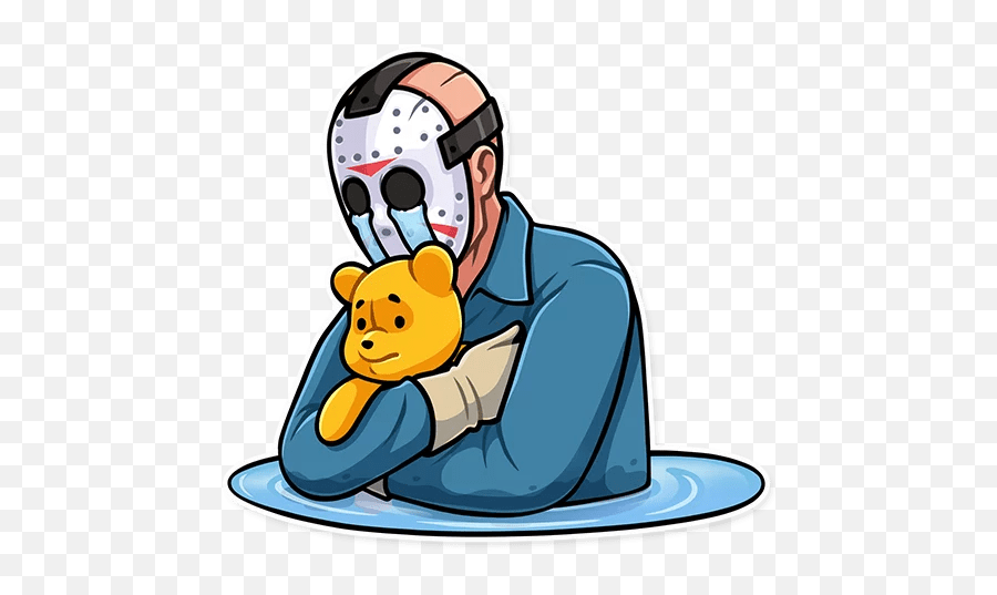 Jason Stickers Set For Telegram - Jason Voorhees X Sadako Emoji,Jason Voorhees Emoji