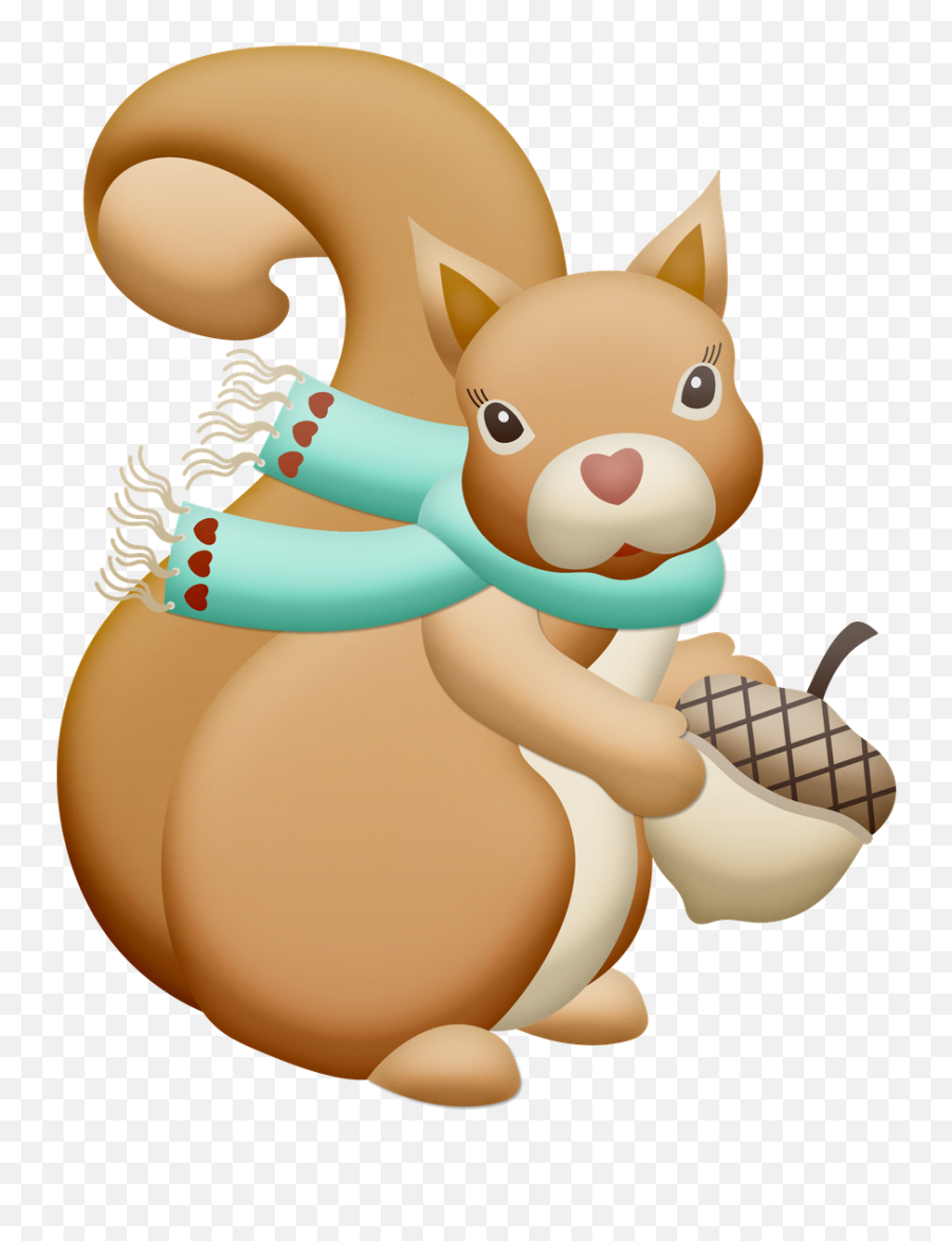 Winter Animals Clipart Emoji,Squirrel Emoji