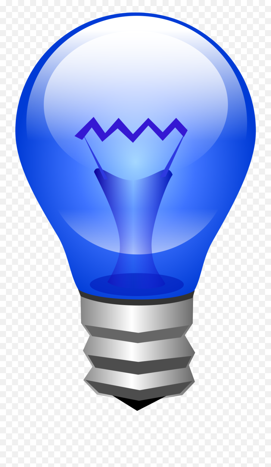 Lamp Clipart Lightbulb Edison Lamp Lightbulb Edison - Light Bulb Blue Png Emoji,Lamp Emoji