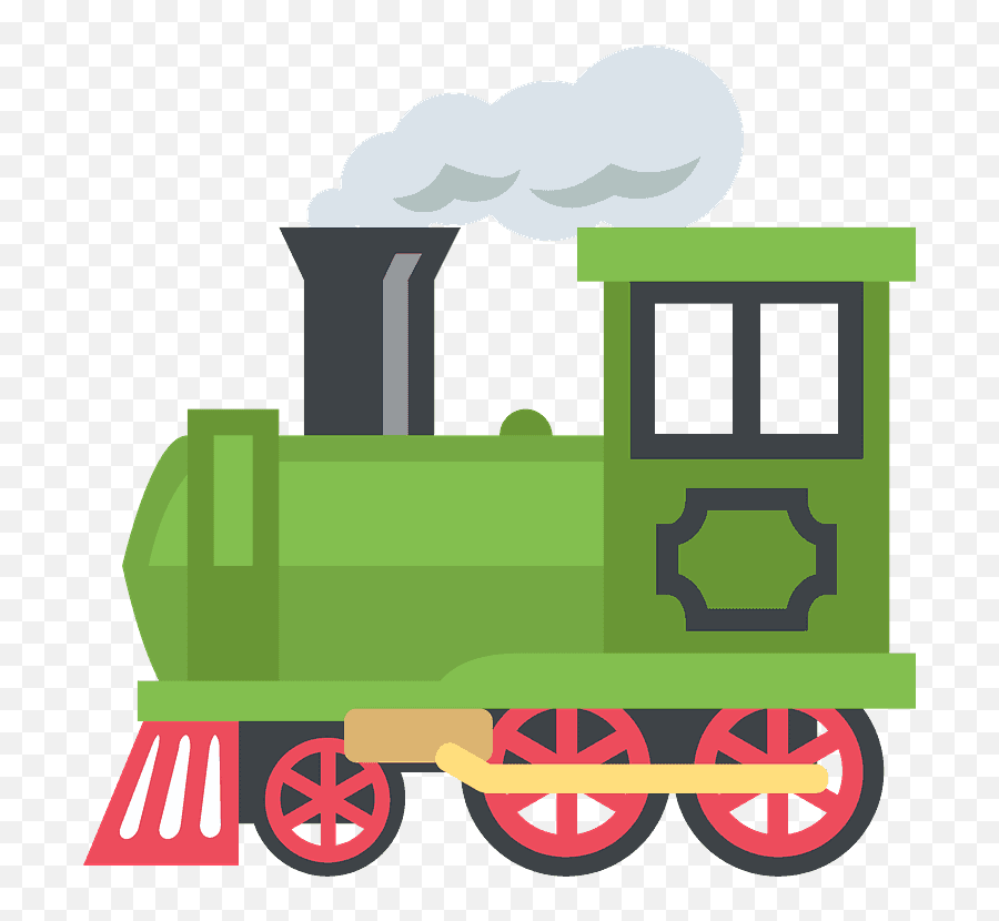 Locomotive Emoji Clipart - Transparent Train Engine Clipart,Stock Emoji