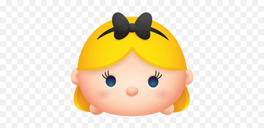Tsumtsum Fat Head Alice - Alice Tsum Tsum Png Emoji,Bowtie Emoji