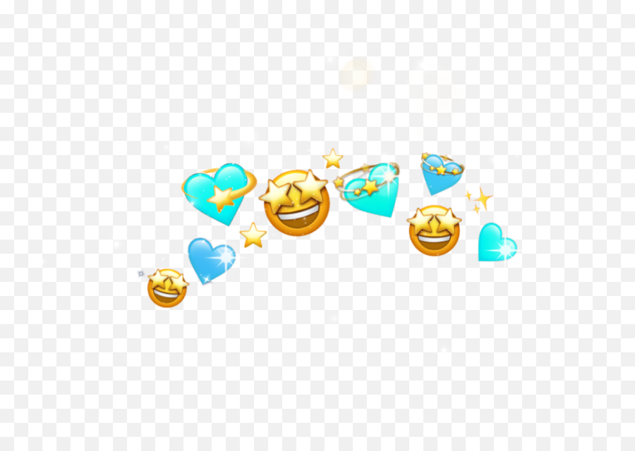 Crown Emoji Blue Deco Turquoise - Illustration,Shiny Emoji