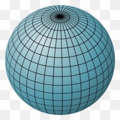 Sphere Filled Blue - Fact About Latitude And Longitude Emoji