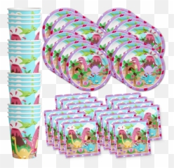 Girl Little Dino Pink Dinosaur Birthday - Party Emoji