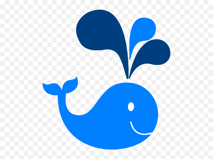 Whale Clip Art At Clker - Cute Whale Svg Emoji,Whale Emoticon