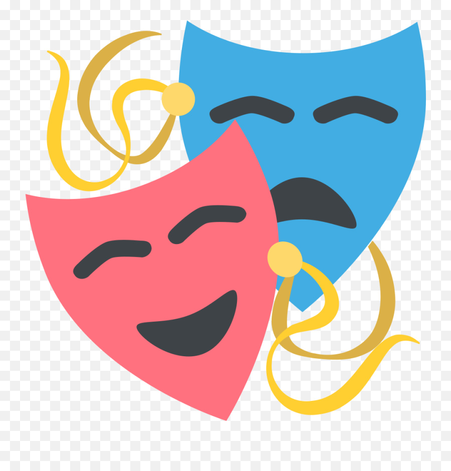 Emojione 1f3ad - Drama Png Emoji,Lip Emoji