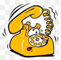 Telephone Rotary Yellow - Telefono Clipart Emoji