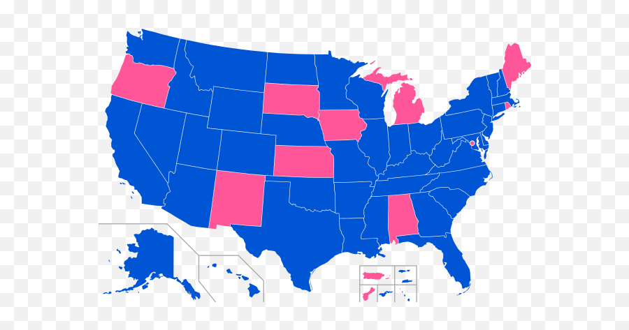 United States Governor Gender Map - 116th Congress Senate Map Emoji,Puerto Rico Flag Emoji