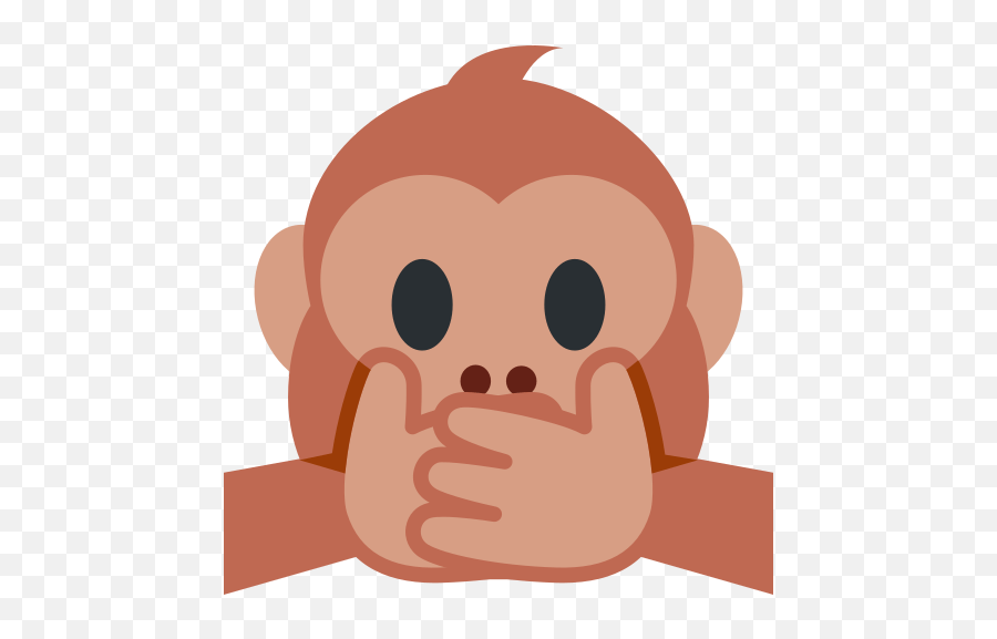 Speak - Monkey Closing Mouth Emoji,Monkey Emoji