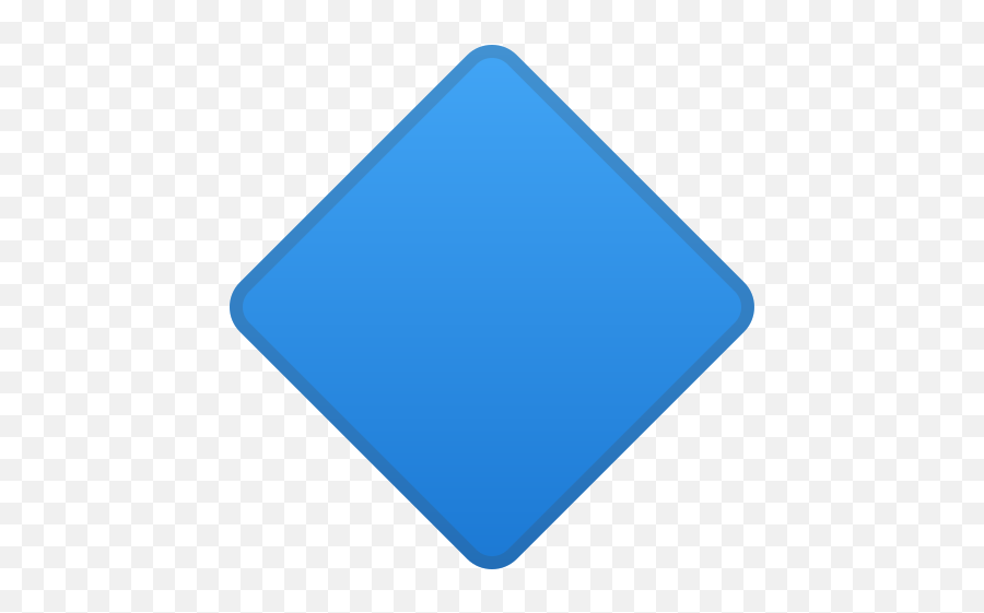 Large Blue Diamond Emoji - Triangle,Diamond Emoji