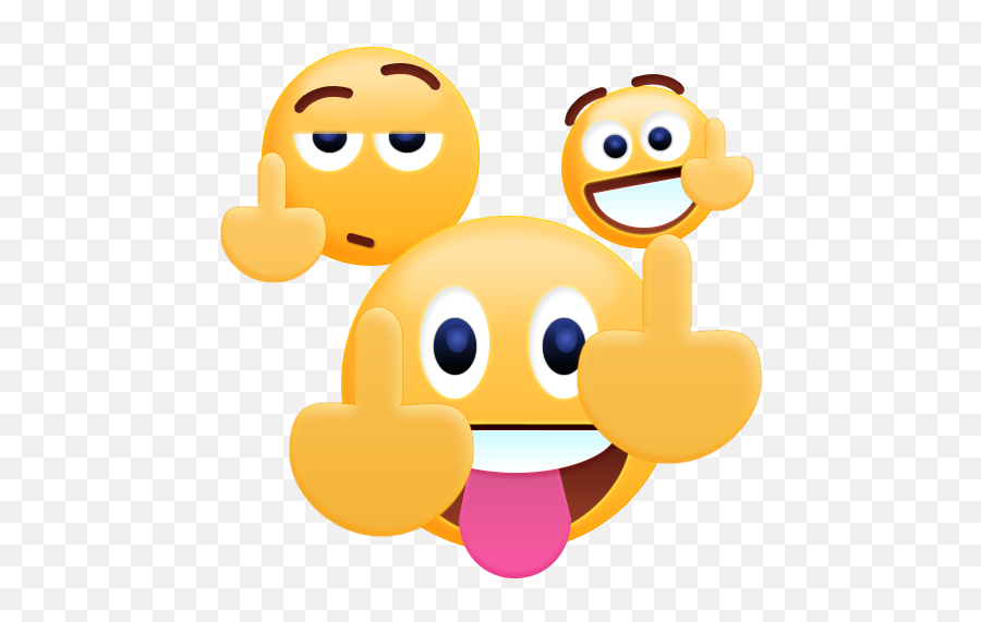 Middle Finger Emoji Sticker - Two Middle Fingers Emoji,Moving Emoji