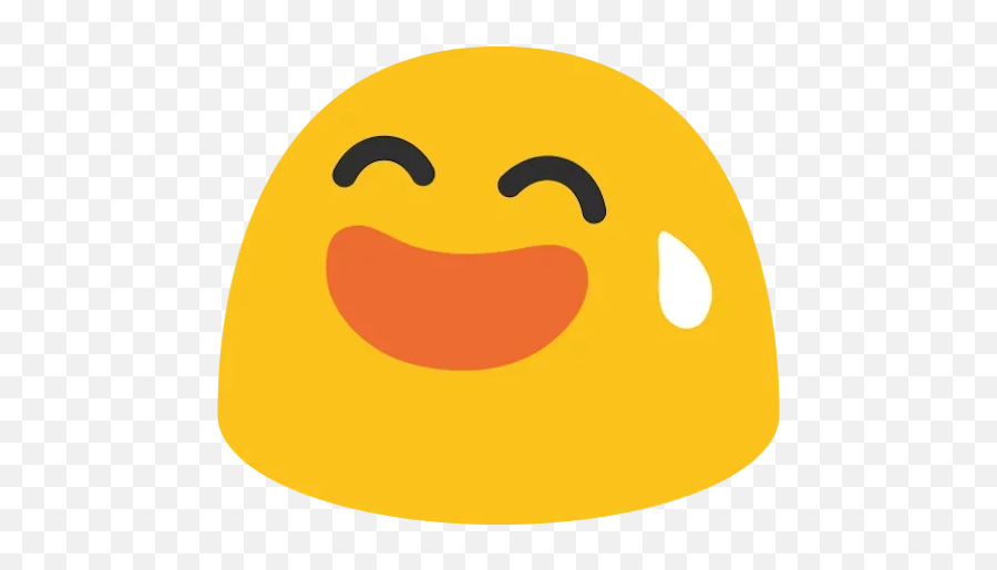Emoji For Young People - Sweat Smile Emoji Png,Young Emoji