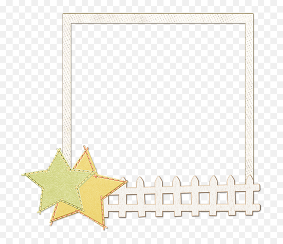 White Frame Square - Star Emoji,Empty Star Emoji