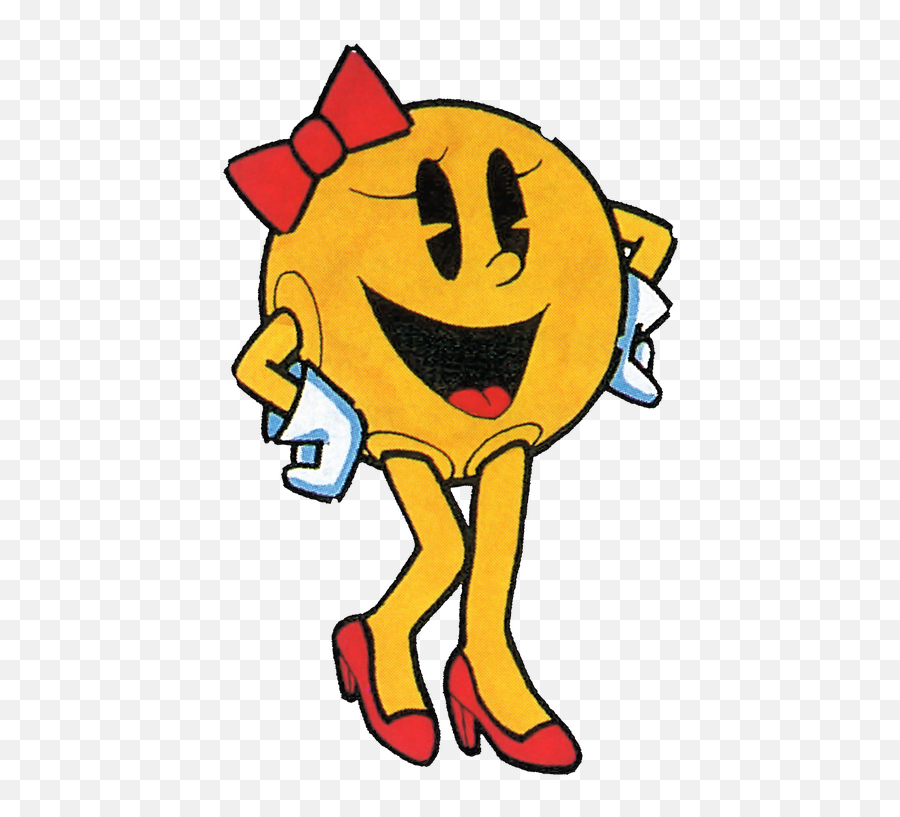 Digress - Ms Pac Man Art Emoji,Dork Emoticon