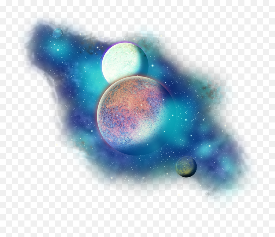 Planets Clipart Transparent Background - Transparent Background Planets Png Emoji,Galaxy Emoji Background