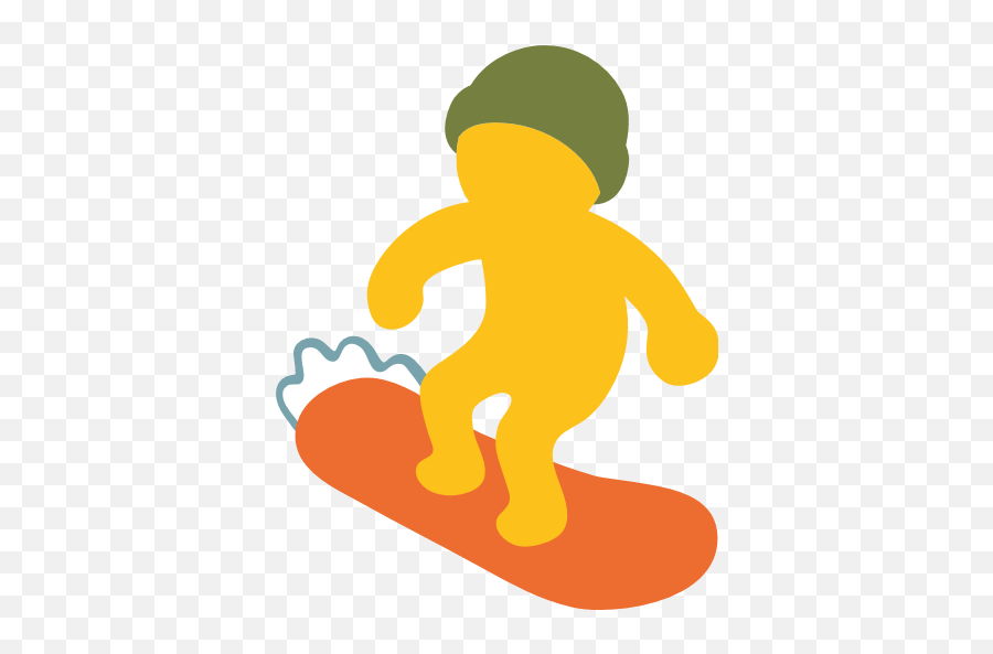 Snowboarder Emoji For Facebook Email Sms - Emoji Snowboarder,Vacation Emoji