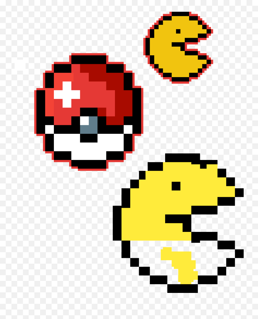 Pixilart - 8 Bit Pacman Png Emoji,Pokeball Emoticon