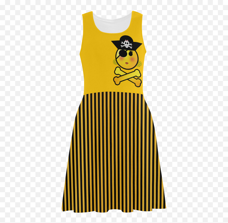 Pirate Emoticon - Day Dress Emoji,Emoji Dress For Kids
