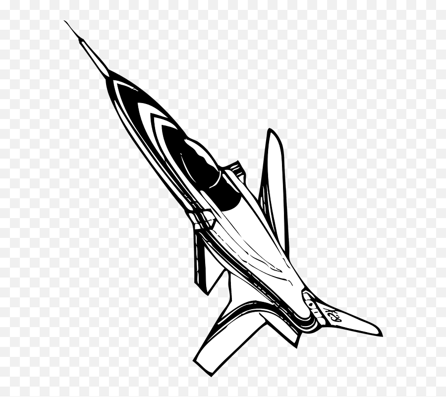 Free Jets Airplane Vectors - Jet Black White Clip Art Emoji,Helicopter Emoticon