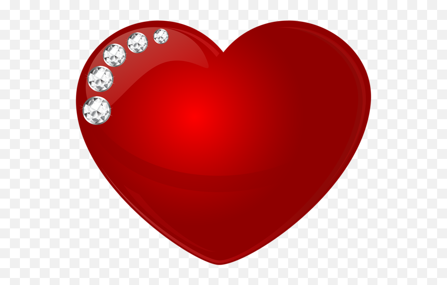 Heart With Diamonds Transparent Clip Art Image Crciun - Gallery Yopriceville New Hearts Emoji,R Emoji