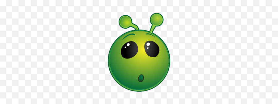 Green Alien Wow No Shadow Clip Art - Green Alien Emoji,Drooling Emoticon