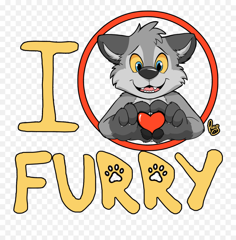 Cute Love Furry Png Image - Cute Furry Wolf Emoji,Furry Emoji