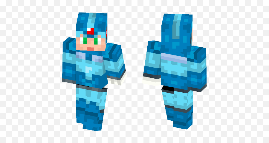 Download Mega Man X Minecraft Skin For Free Superminecraftskins - Clay Jensen Minecraft Skin Emoji,Mega Emoji
