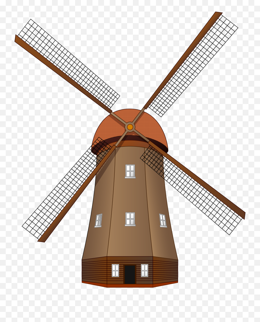Dutch Windmill Clipart - Windmill Png Emoji,Amsterdam Flag Emoji