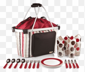 Picnic Time Metro Melrose Picnic Basket With Service For Four - Diaper Bag Emoji,Picnic Emoji