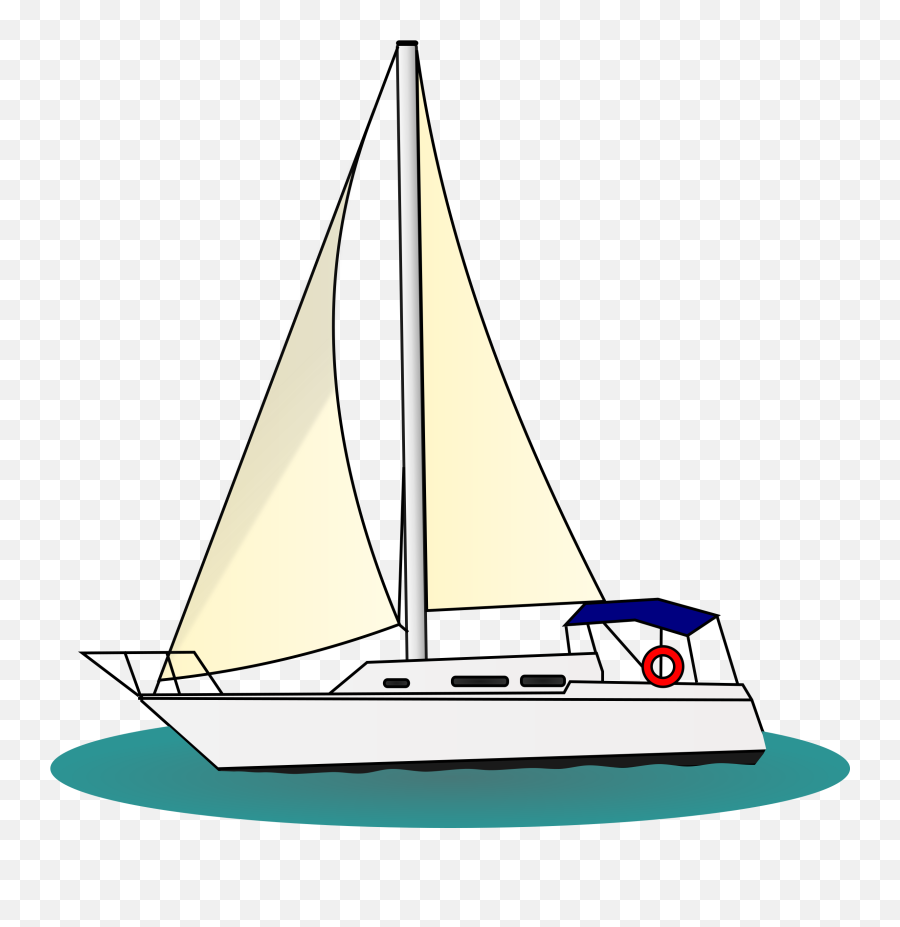 Sailboat Clipart Png - Yacht Clipart Png Emoji,Sailing Emoji