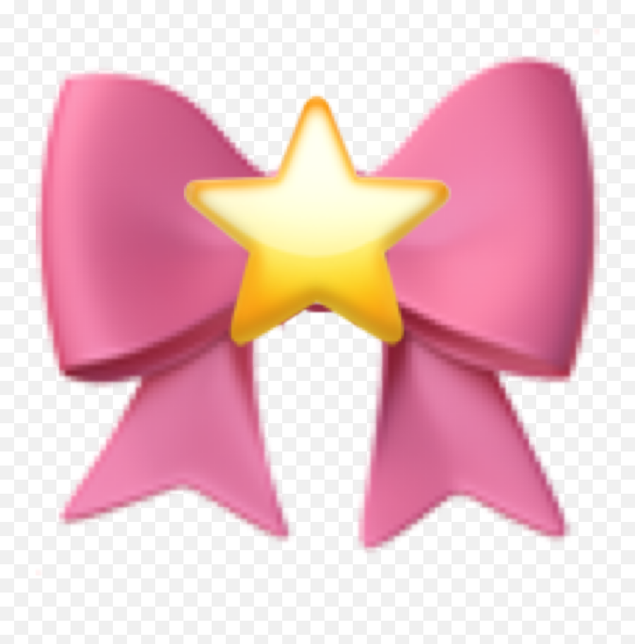 Pink Yellow Magicalgirl Kawaii - Bow Emoji,Orange Ribbon Emoji