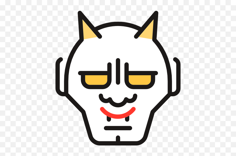 Japanese Transparent Devil Picture - Clip Art Emoji,Oni Mask Emoji