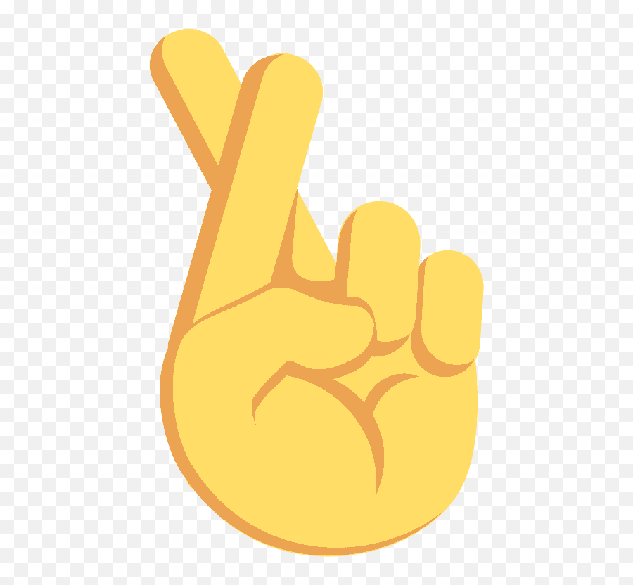 Crossed Fingers Emoji Clipart - Crossed Fingers Emoji Png,Cross Fingers Emoticon