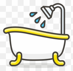 Bathtub emoji clipart Free download transparent PNG - Svg Bathroom Sign