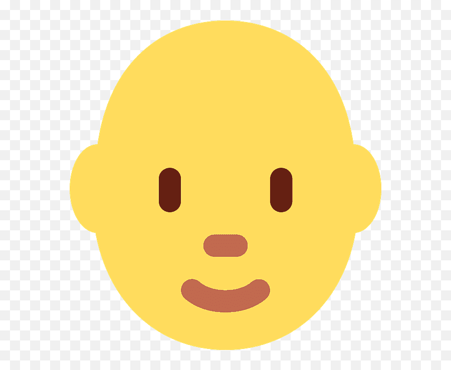 Person Bald Emoji Clipart Free Download Transparent Png - Happy,Gender Neutral Emoji