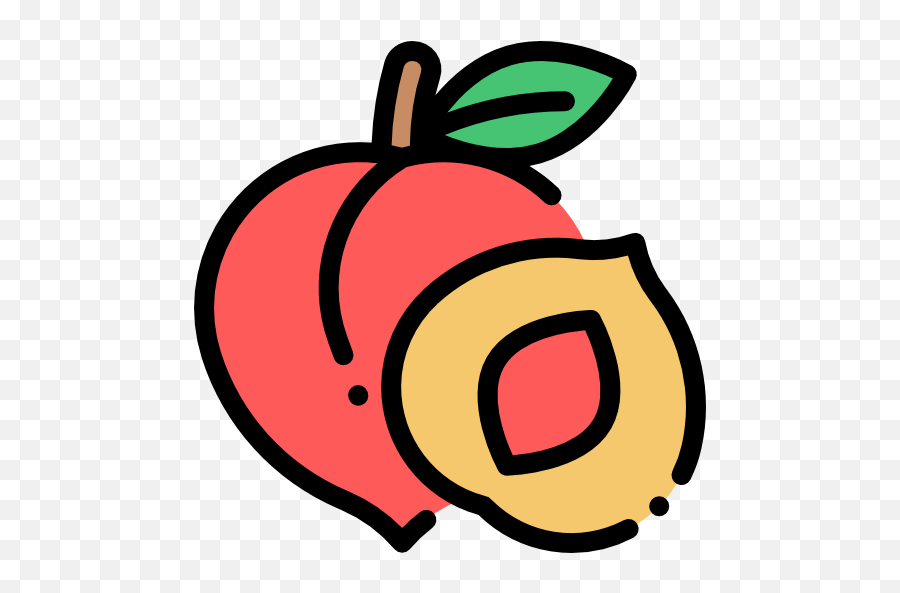 Peach Free Vector Icons Designed - Food Emoji,Peach Emoji Vector