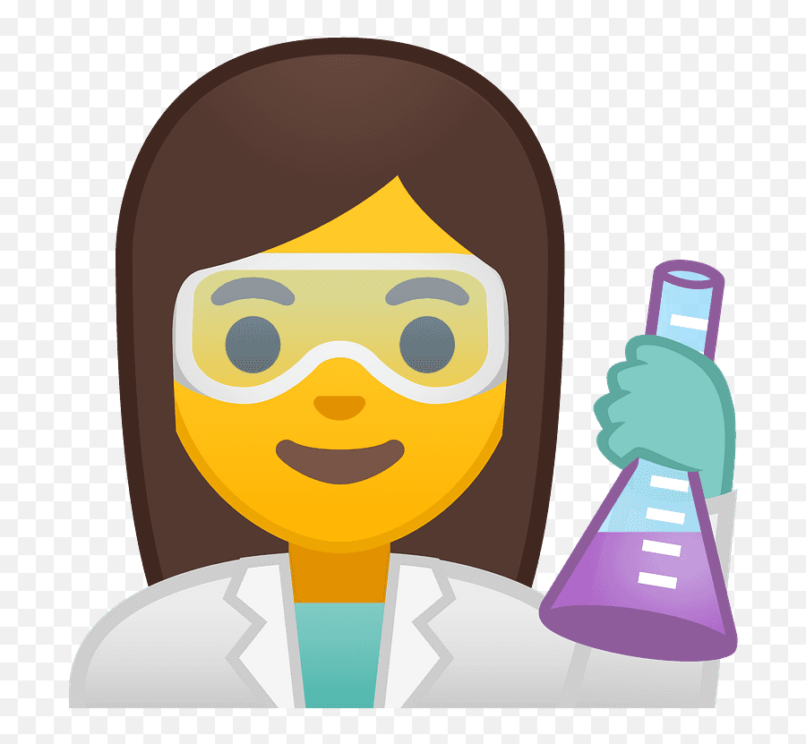 Woman Scientist Emoji Clipart Free Download Transparent - Test Tube,Saint Emoji