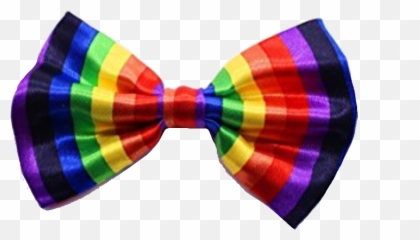 Rainbow Dog Bow Tie dog bows bowtie - Png Emoji