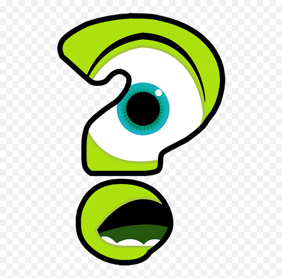 Disney Alphabet Monster Party - Dot Emoji,Question Mark Emoticon