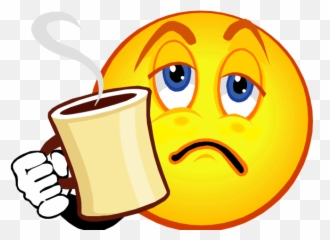 Confessions Of A Night Owl - Cartoon Sun With Coffee Emoji,Owl Emoticon