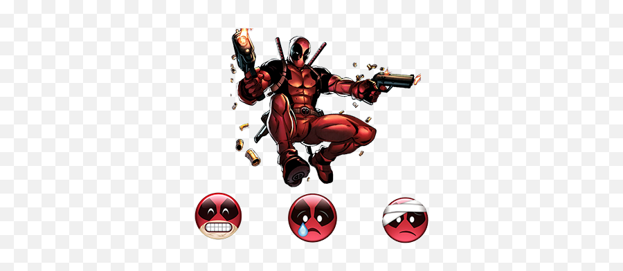 Superhero Emoji Keyboard - Deadpool Comic Png,Batman Emoji