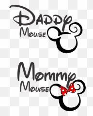 Daddy Mouse Mommy Disney Free - In Font Emoji