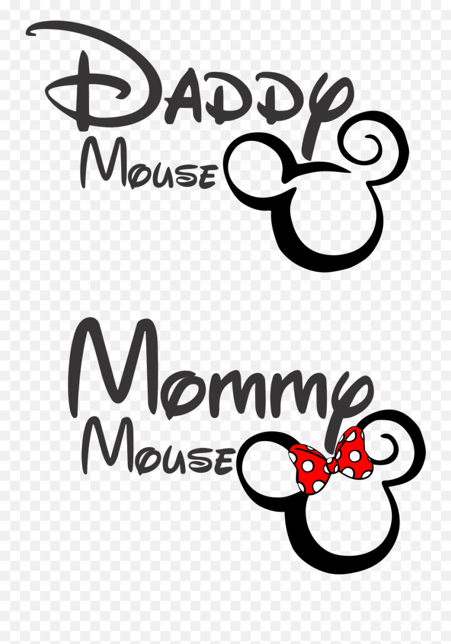 Daddy Mouse Mommy Mouse Disney Free - Mommy In Disney Font Emoji,Free Disney Emojis