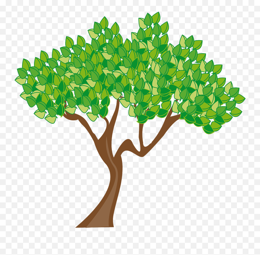 Season Summer Tree Leaves Green - Cartoon Tree Transparent Background Emoji,Emoji Four Seasons