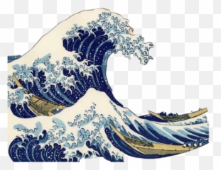 Wave Ocean Asthetic Nature Sea Tsunami - Great Wave Off Kanagawa Pink Emoji,Tsunami Emoji