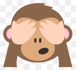 See No Evil Monkey Emoji Vector Icon - Eye