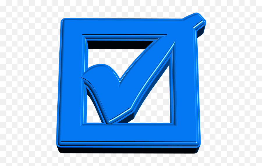 Hook Check Mark Yes - Transparent Background Check Logo Blue Emoji,Check Mark Emojis