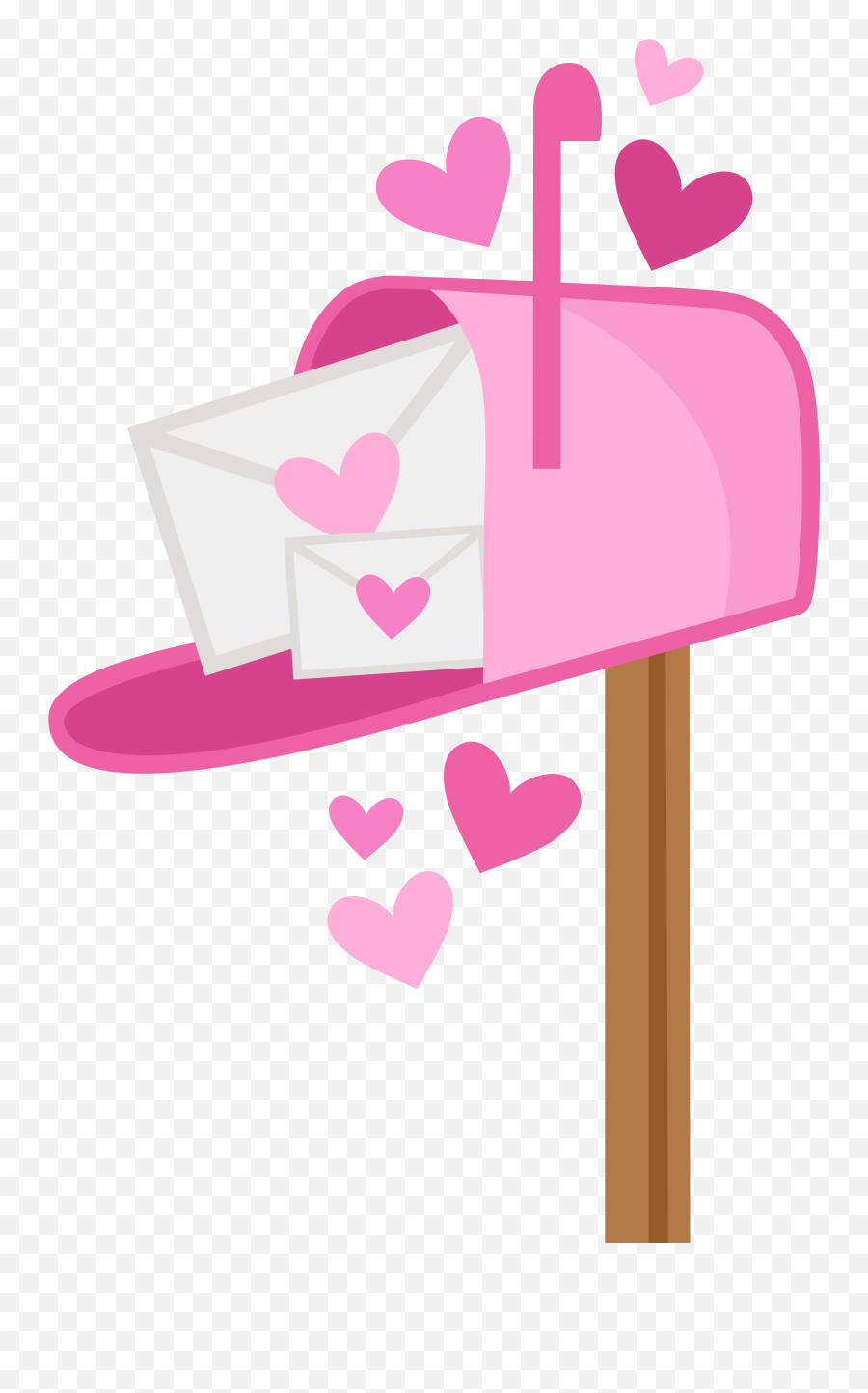 Mailbox Clipart Heart Mailbox Heart - Cute Transparent Background Cute Valentine Clipart Emoji,Mailbox Police Emoji