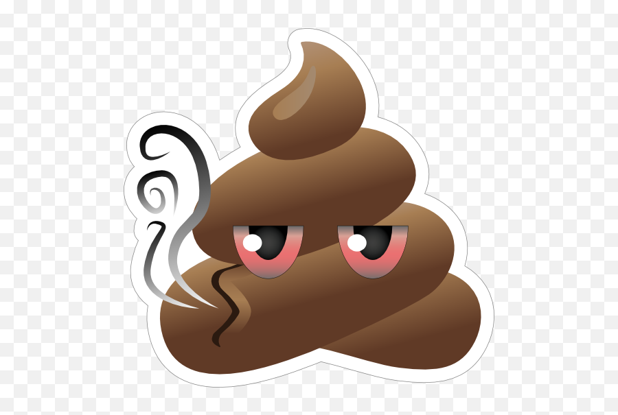 Gettin High Poop Emoji Sticker - Printable Small Poop Emoji,High 5 Emoji
